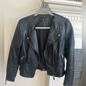 Topshop faux leather jacket
